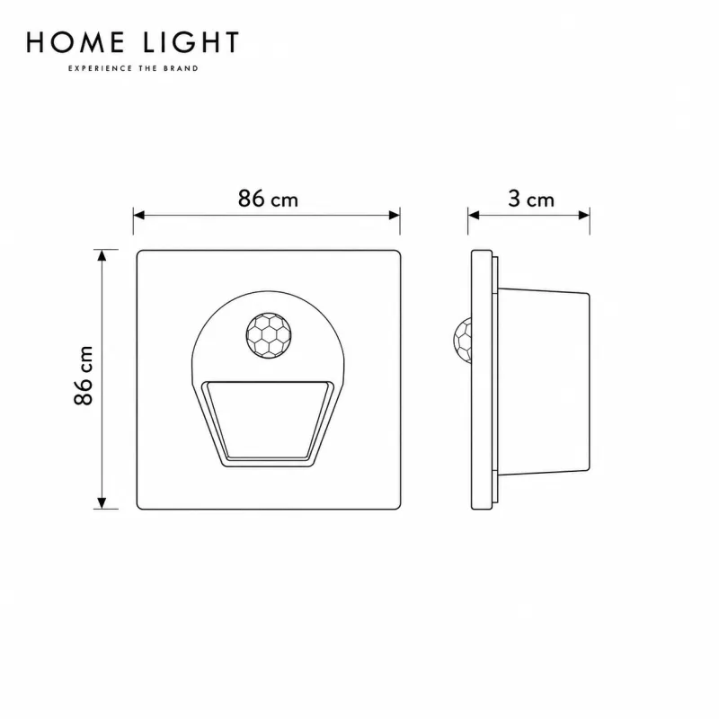 LED SVETILJKA XT-STE01RA SENZOR 1W 3000K IP20 — slika 3