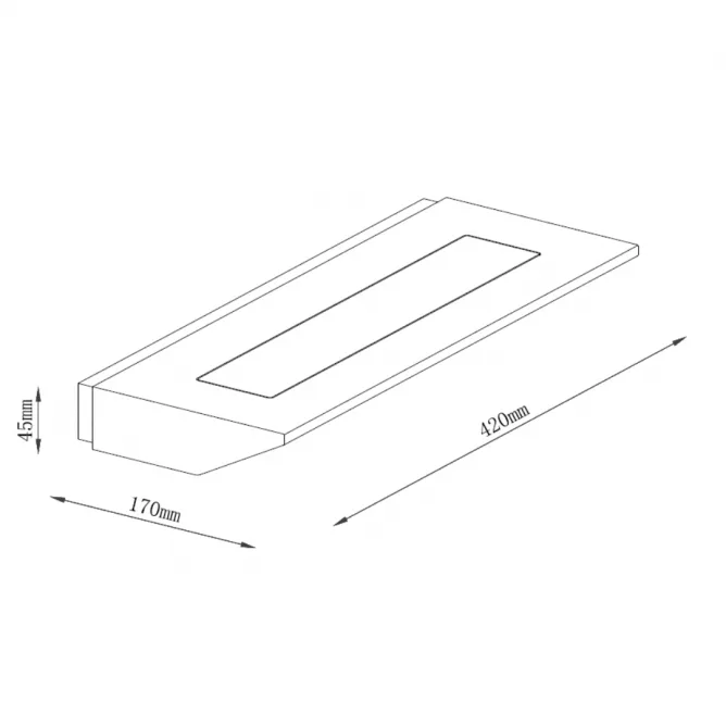 SOLEA 50 ZIDNA LAMPA 12W 3000K DRVO — slika 4