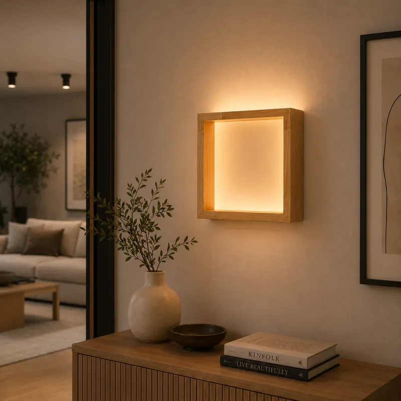 SOLEA 48 ZIDNA LAMPA 16W 3000K DRVO — slika 2
