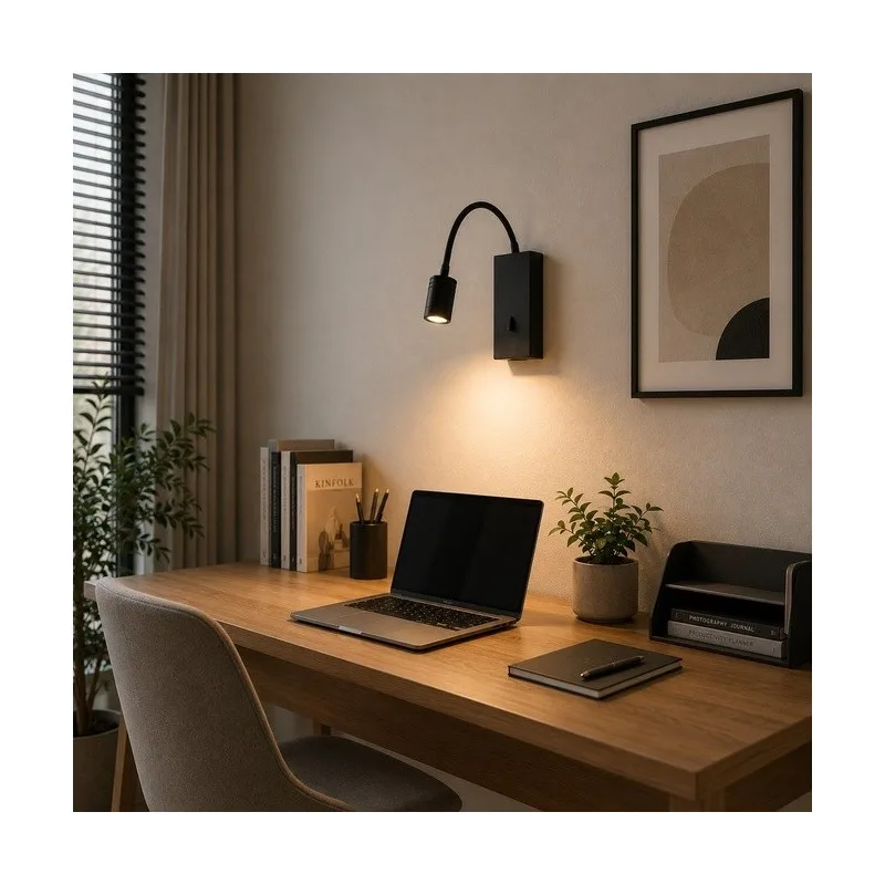 SOLEA 47 ZIDNA LAMPA 3W 3000K CRNA — slika 2