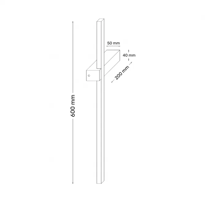 SOLEA 11 ZIDNA LAMPA 10W 3000K CRNA — slika 3