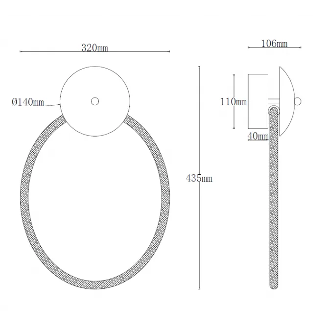 SOLEA 8 ZIDNA LAMPA 15W 3000K CRNA — slika 3