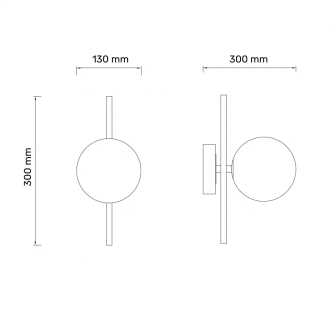 TALIA 43 ZIDNA LAMPA 1*G9 CRNA/BAKAR — slika 4