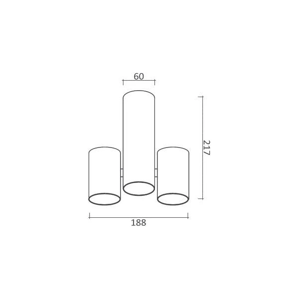 Plafonska lampa AFS103-2C WH — slika 2