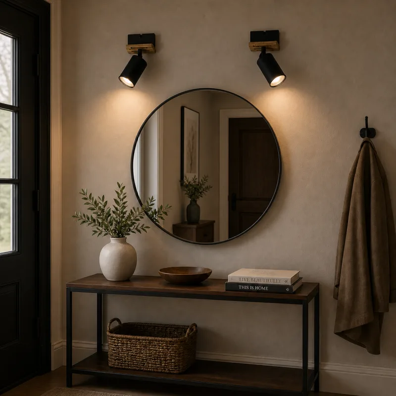 TALIA 65 SPOT LAMPA 1*GU10 CRNA/DRVO — slika 2