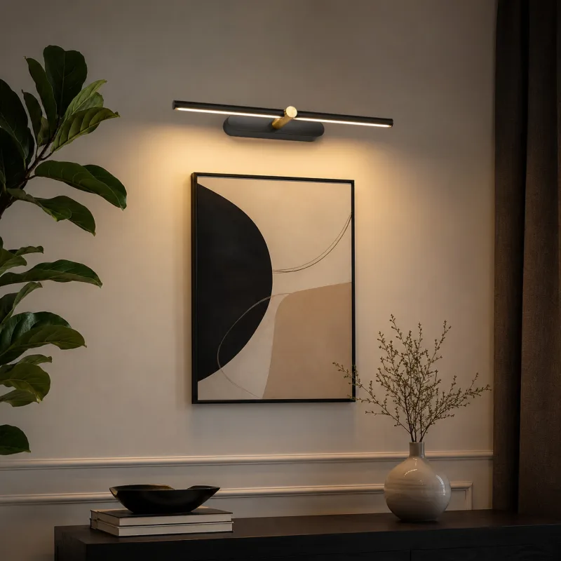 VESTA 654 ZIDNA LAMPA LED 8W 3000K CRNA/ZLATO — slika 2