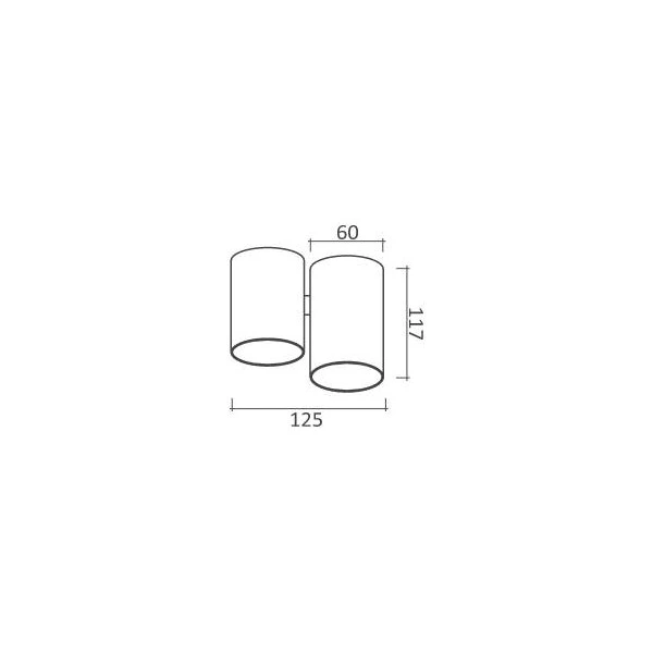 Plafonska lampa AFS102-1C BK — slika 2