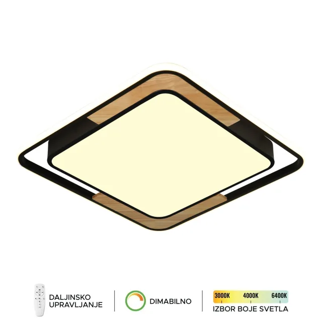 LED plafonska lampa F2820-55C BK