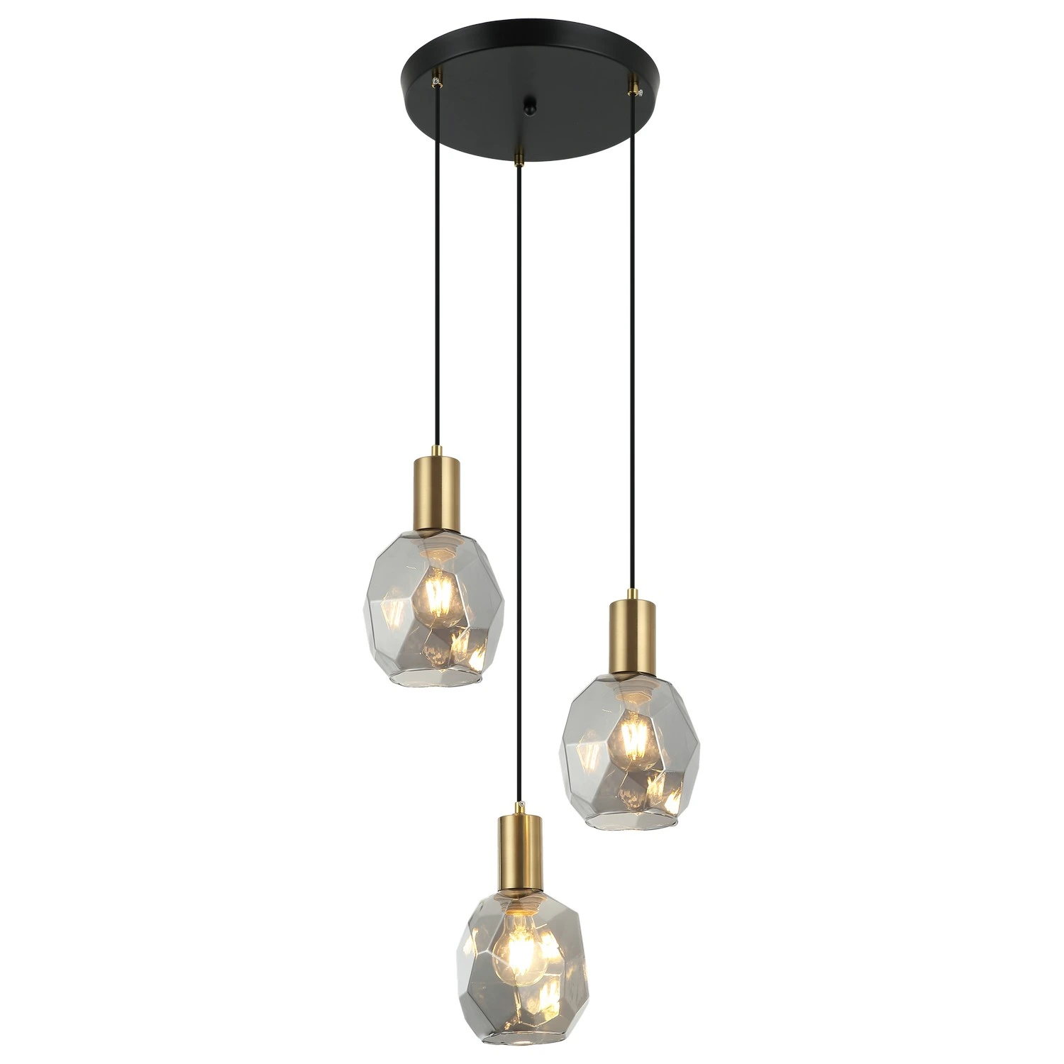 Viseća lampa F7039-3V BK+SM — slika 2