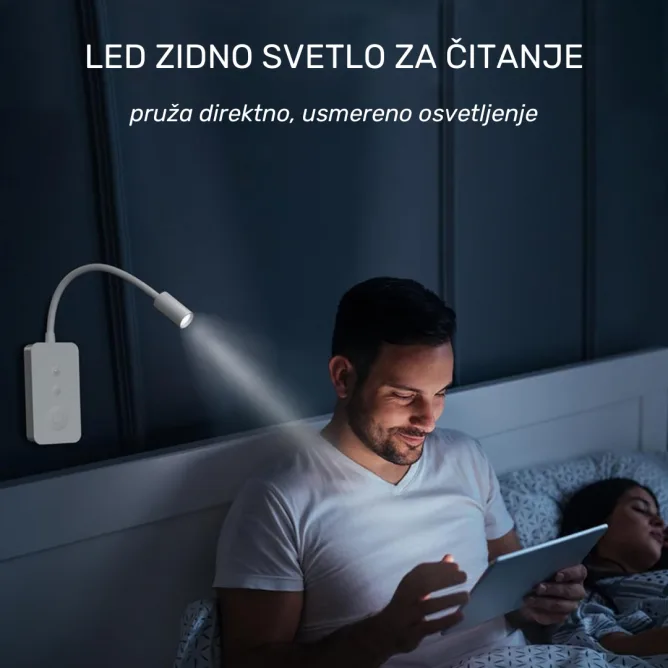 LED ZIDNA LAMPA ELY00X-1 BELA — slika 4