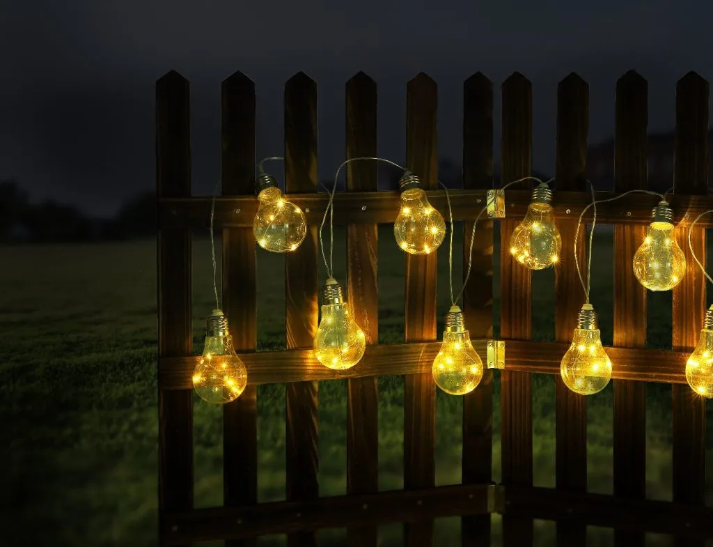 SOLARNA LAMPA PLASTIKA SREBRNA SIVA, 10XLED — slika 2