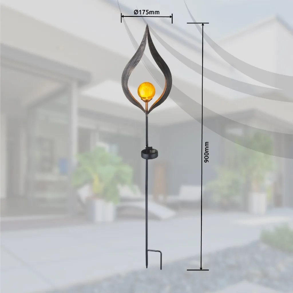 SOLARLEUCHTE METALL BRONZEFARBEN, 1XLED — slika 8