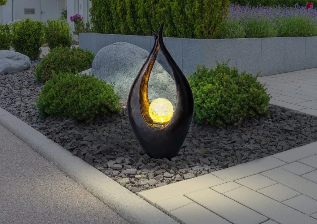 SOLARNA LAMPA PLASTIKA BOJA BRONZE, 1XLED — slika 2