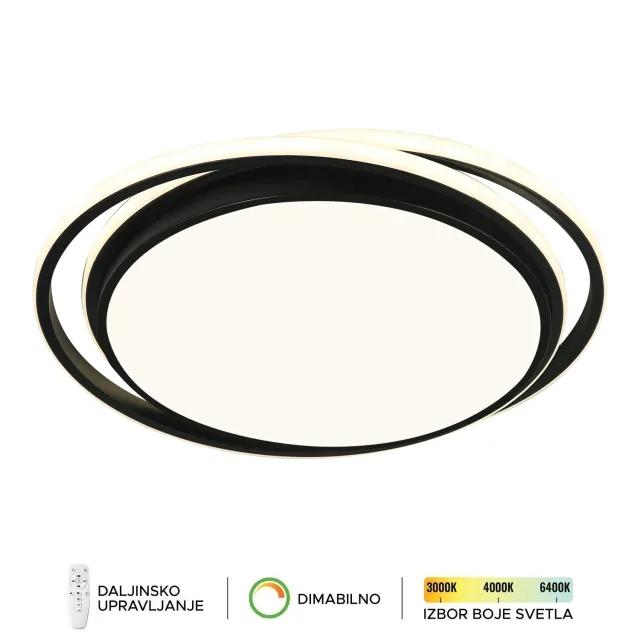 LED plafonska lampa F2821-55C BK