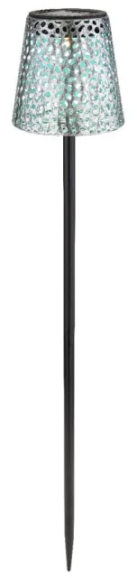 SOLARNA LAMPA METAL SREBRNA BOJA, 1XLED