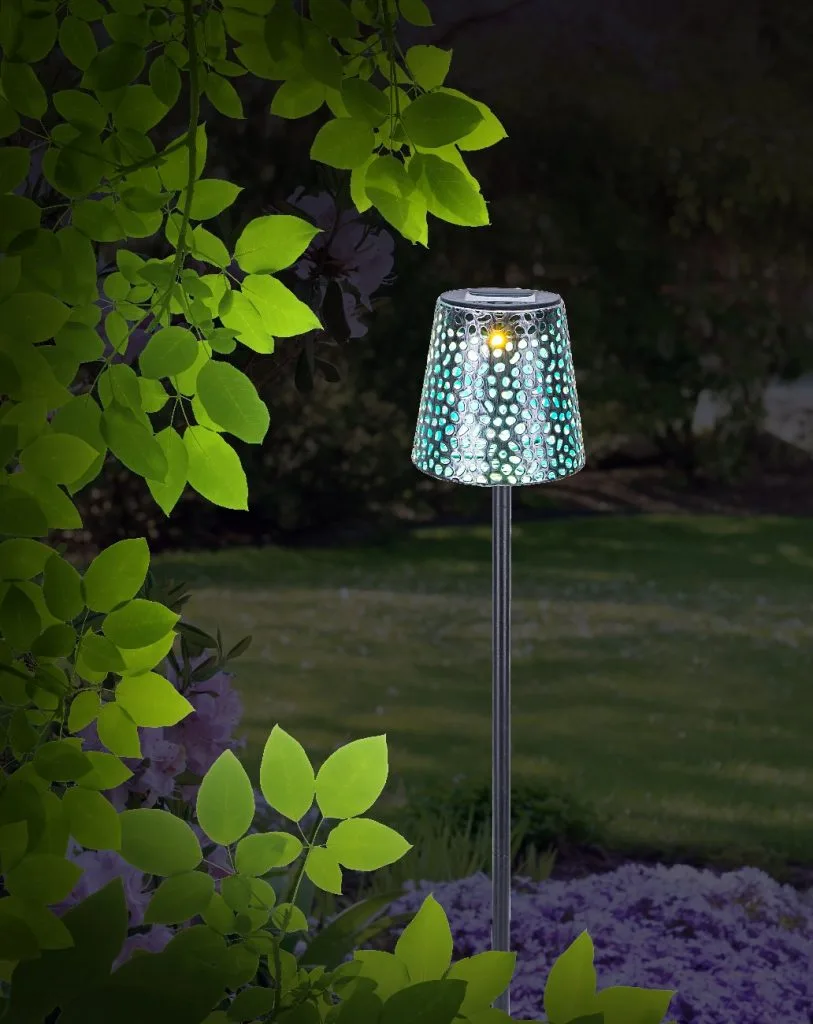 SOLARNA LAMPA METAL SREBRNA BOJA, 1XLED — slika 2