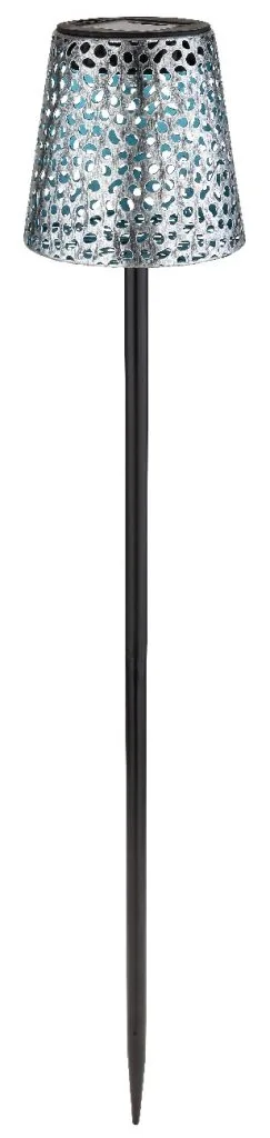 SOLARNA LAMPA METAL SREBRNA BOJA, 1XLED — slika 3