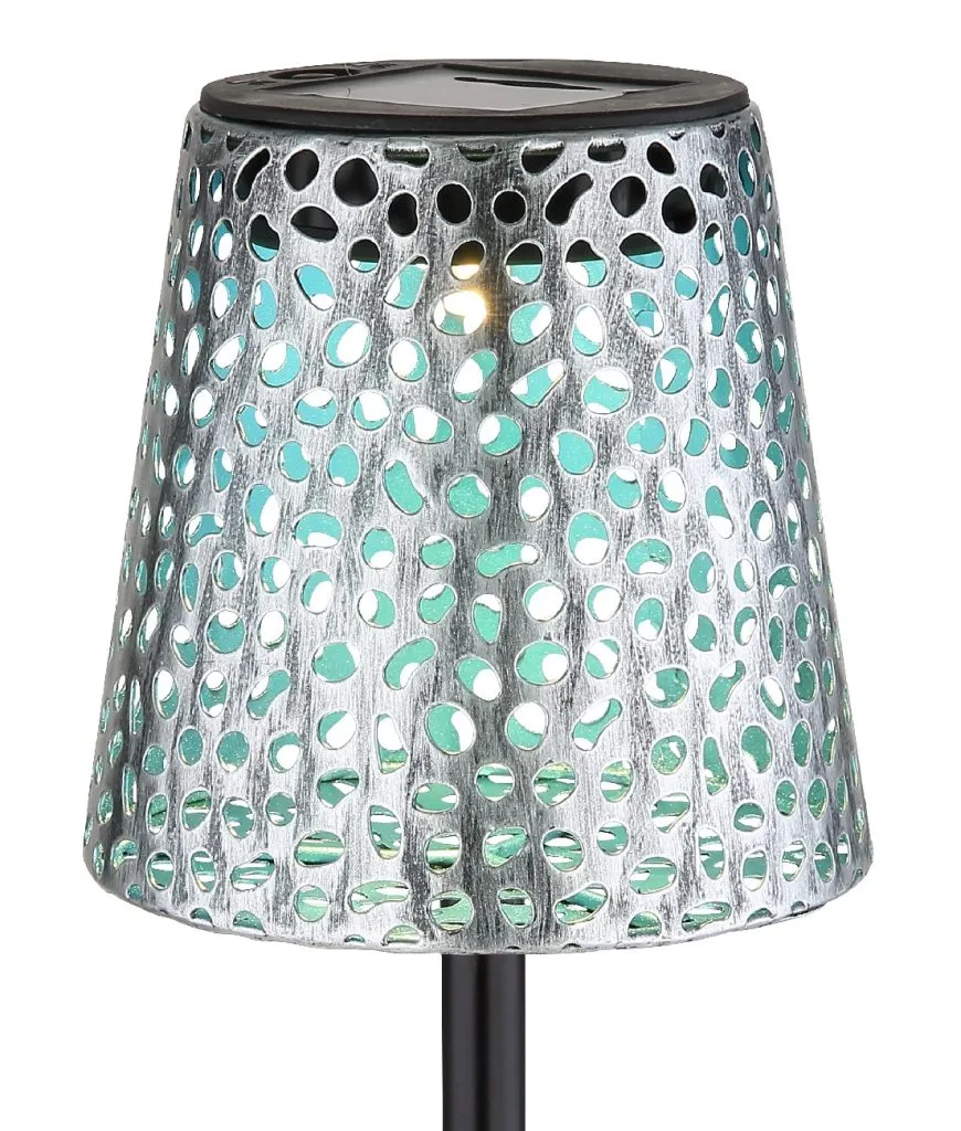 SOLARNA LAMPA METAL SREBRNA BOJA, 1XLED — slika 4