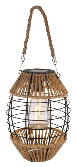 SOLARNA LAMPA METAL CRNA MATT, 1XLED