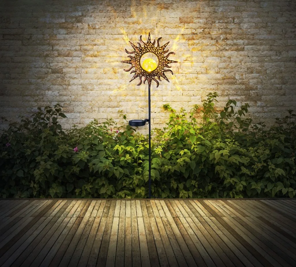 SOLARNA LAMPA METAL CRNA MATT, 1XLED — slika 2