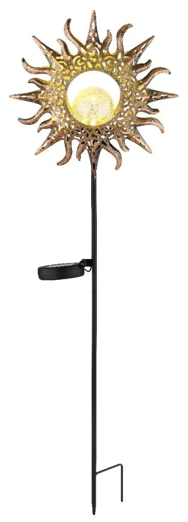 SOLARNA LAMPA METAL CRNA MATT, 1XLED — slika 4
