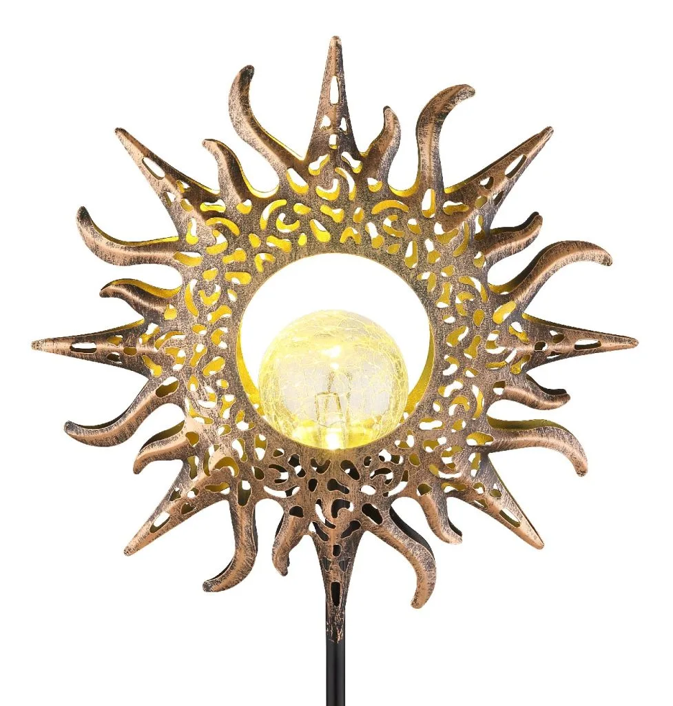 SOLARNA LAMPA METAL CRNA MATT, 1XLED — slika 5