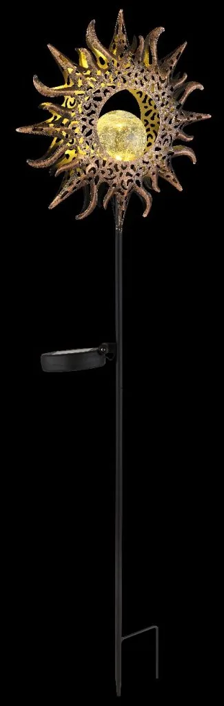 SOLARNA LAMPA METAL CRNA MATT, 1XLED — slika 6