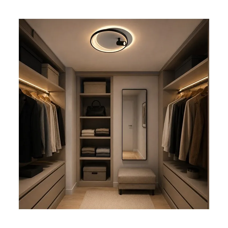 VESTA 482 PLAFONSKA SVETILJKA 36W+5W 3000K CRNA — slika 2