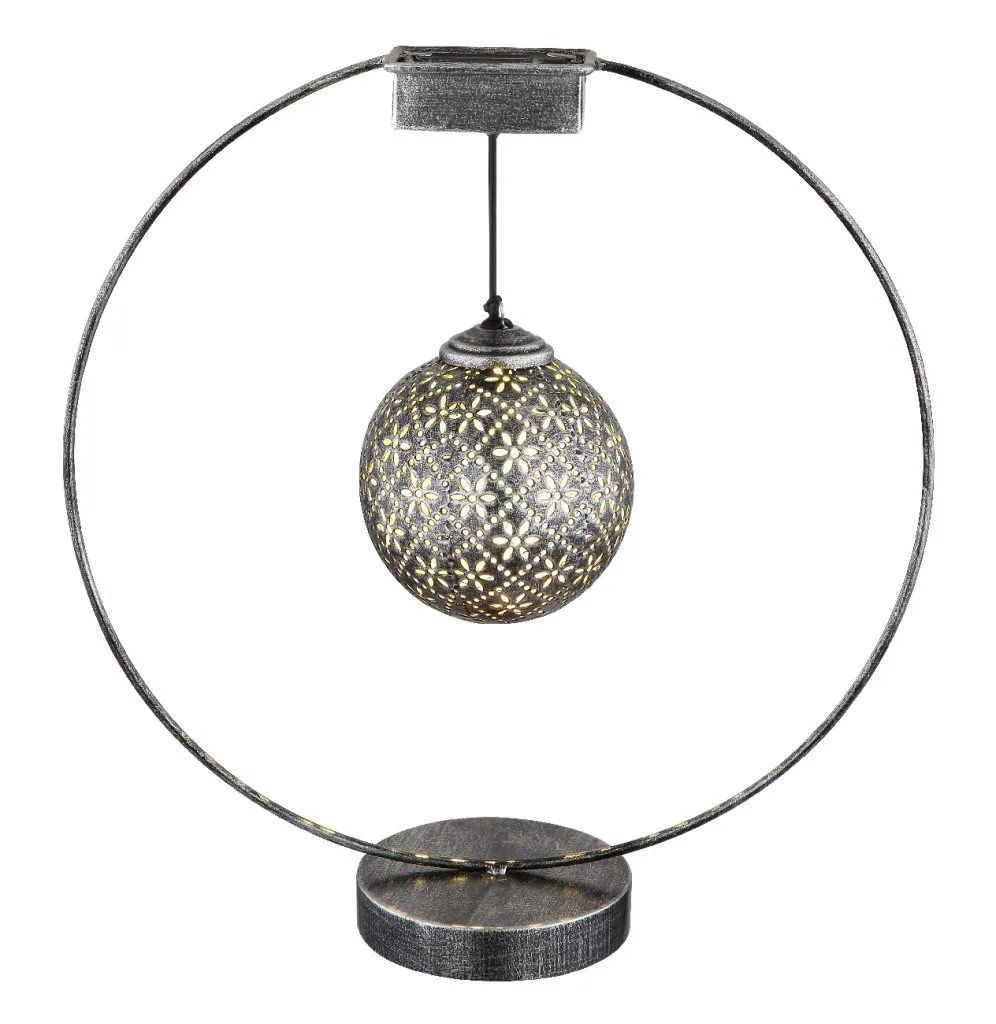SOLARNA LAMPA METAL SREBRNA BOJA, 1XLED — slika 4