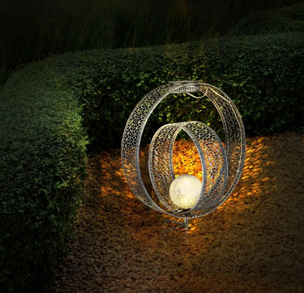 SOLARLEUCHTE METALL SILBERFARBEN, 1XLED — slika 3