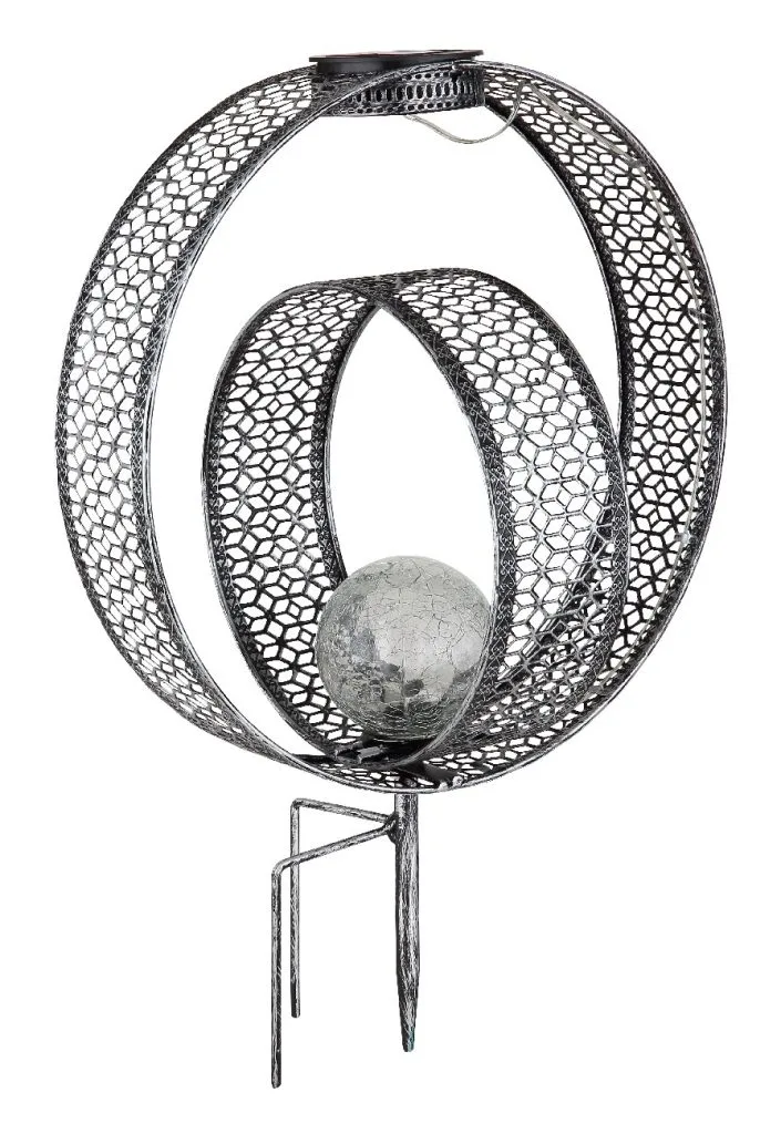 SOLARLEUCHTE METALL SILBERFARBEN, 1XLED — slika 4