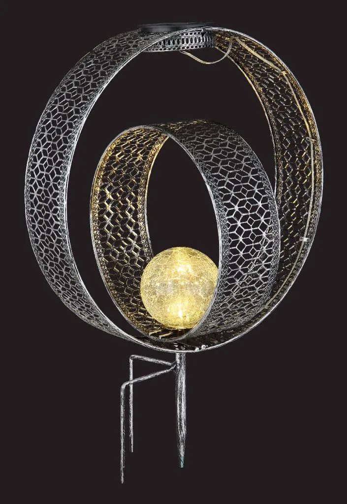 SOLARLEUCHTE METALL SILBERFARBEN, 1XLED — slika 5