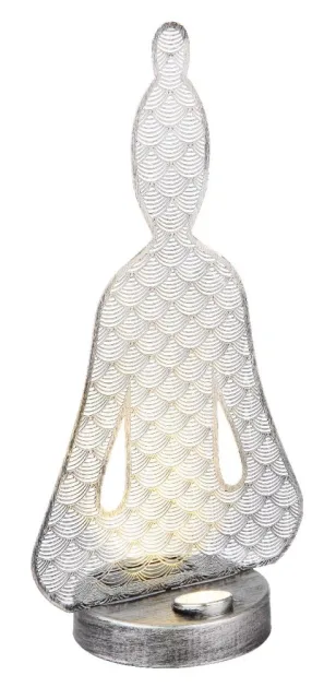 SOLARLEUCHTE METALL SILBERFARBEN, 1XLED