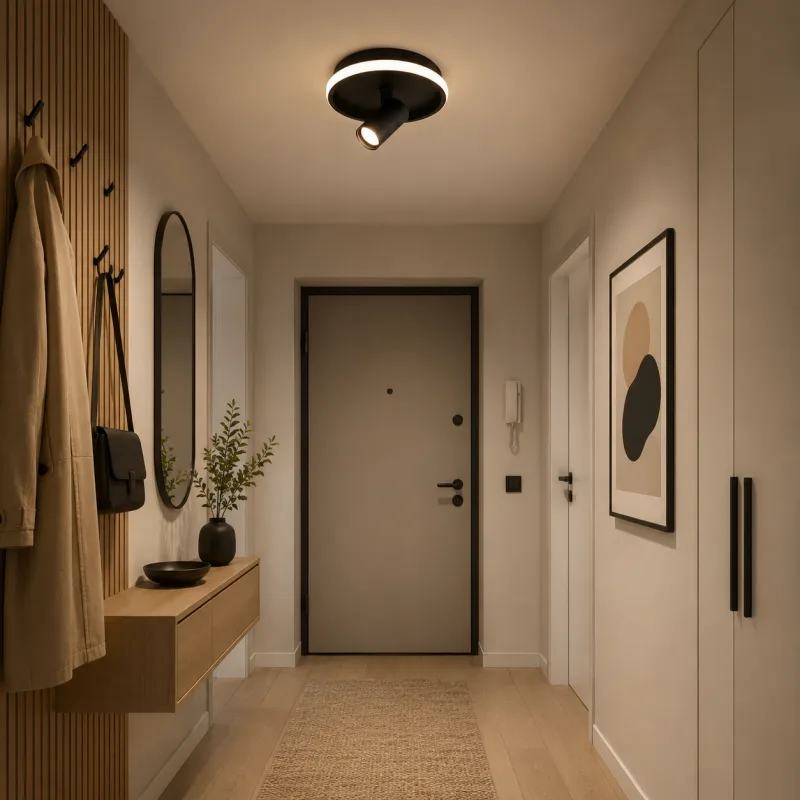 VESTA 477 PLAFONSKA SVETILJKA 12W+5W 3000K CRNA — slika 2