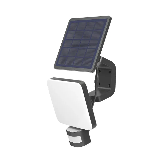 SOLARNA ZIDNA SVETILJKA 15W CRNI CCT IP54