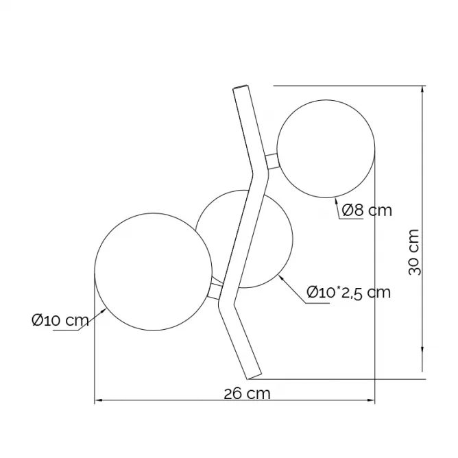 VESTA 559 ZIDNA LAMPA 2*G9 CRNA — slika 2