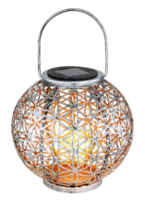 SOLARNA LAMPA METAL SREBRNA BOJA, 1XLED
