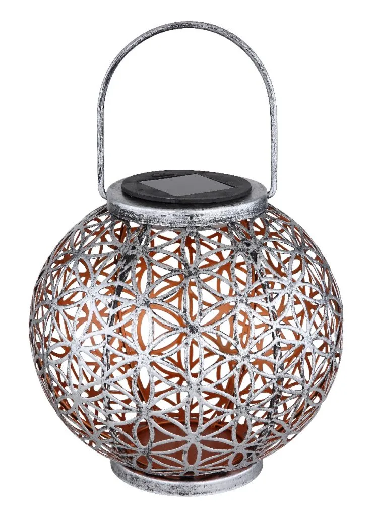 SOLARNA LAMPA METAL SREBRNA BOJA, 1XLED — slika 3