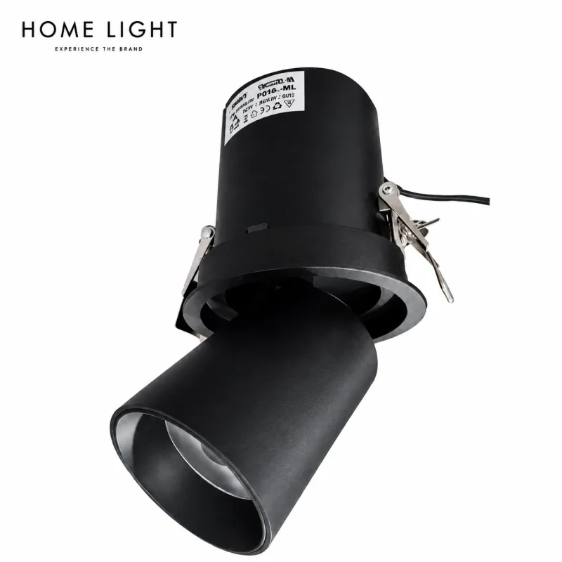 LED SVETILJKA JM-4601 CRNA 12W 3000K UGRADNA — slika 2