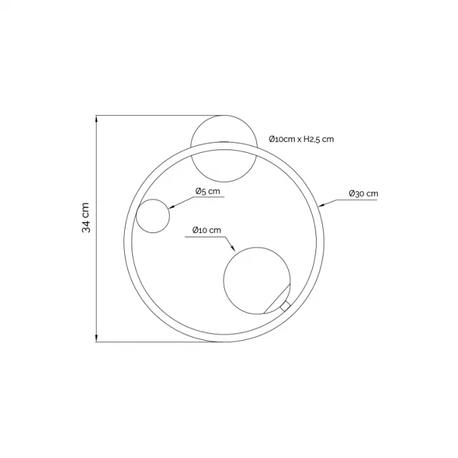 VESTA 555 ZIDNA LAMPA 1*G9 MESING — slika 2