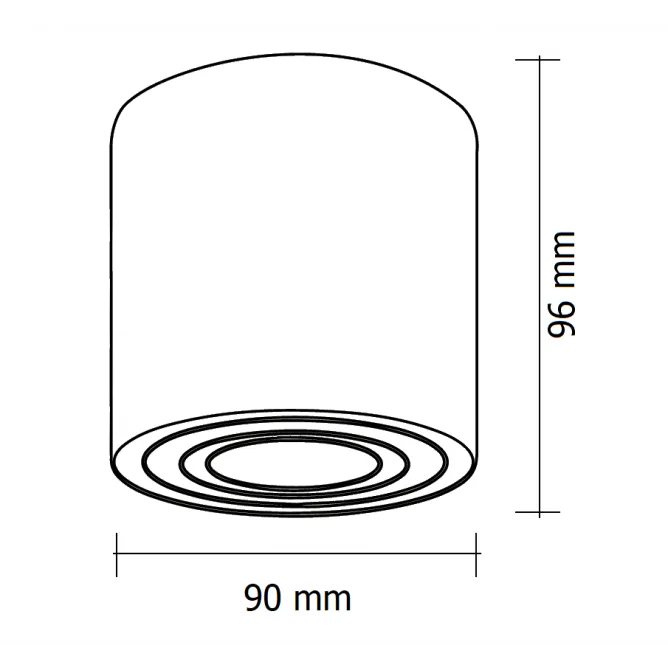 SVETILJKA JM-017 PLAFONSKA CRNA 1*GU10 IP65 — slika 2