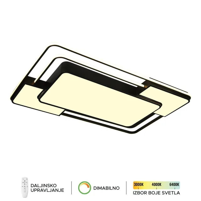 LED plafonska lampa F2823-128C BK