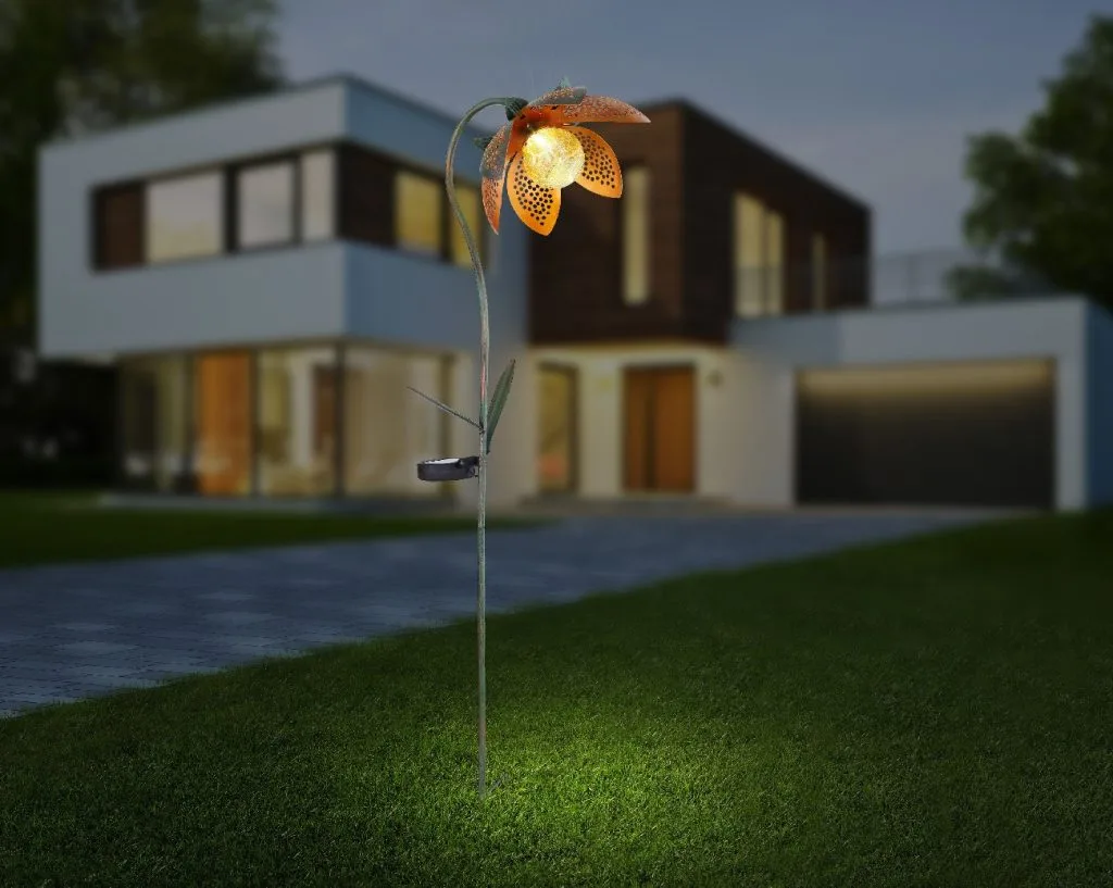 SOLARNA LAMPA METAL ZELENA, 1XLED — slika 2