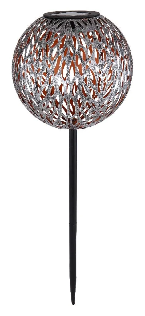SOLARLEUCHTE METALL SILBERGRAU, 1XLED — slika 2