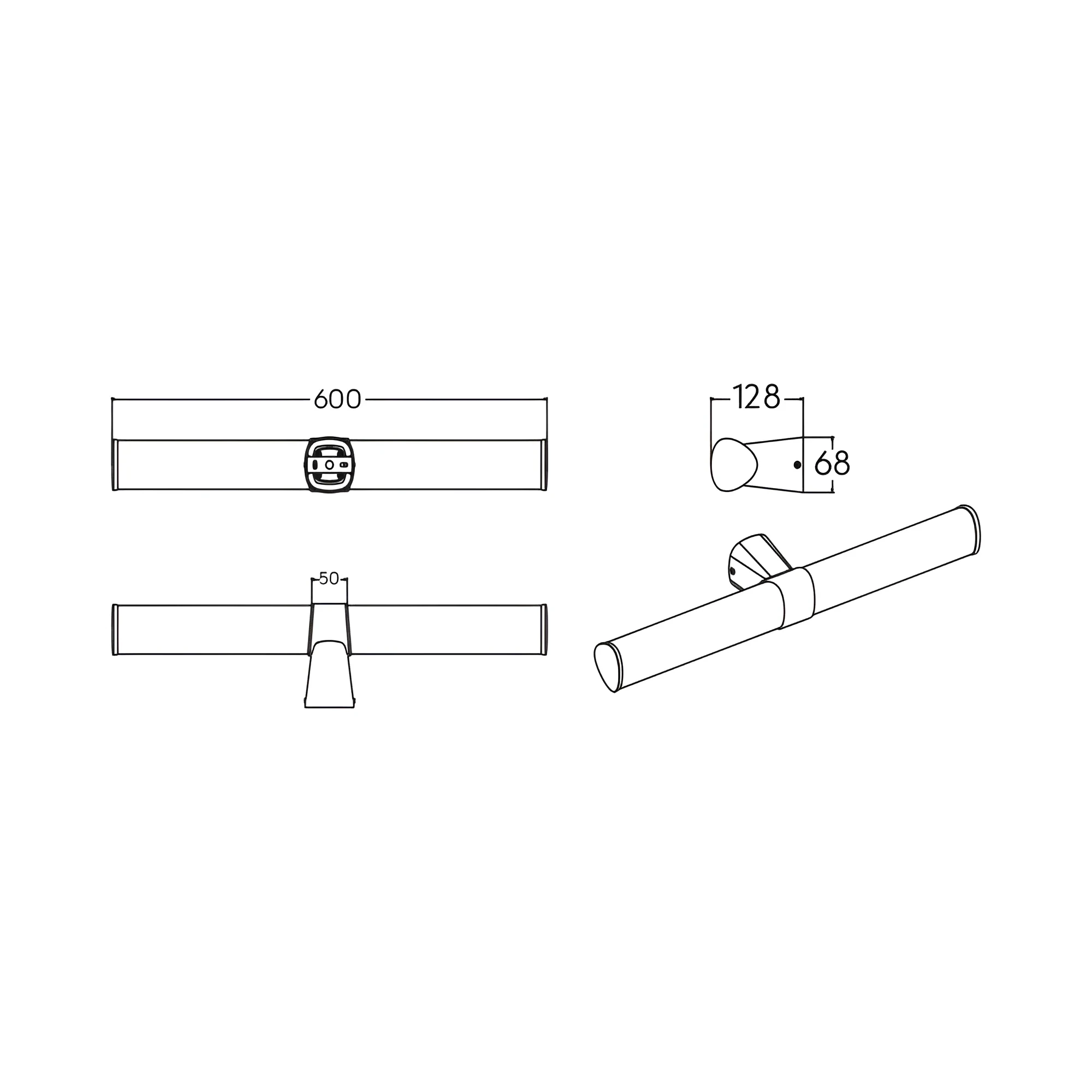 LED LAMPA ZA OGLEDALO 600MM 16W HROM CCT IP44 — slika 7