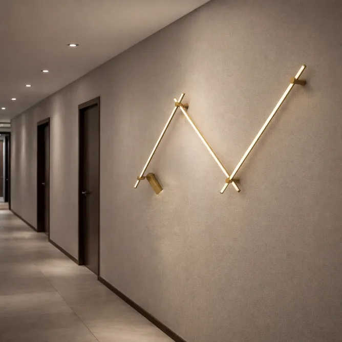 ARIA 18 ZIDNA SVETILJKA 36W 3000K BRUŠENI BAKAR (3*1000mm) — slika 2
