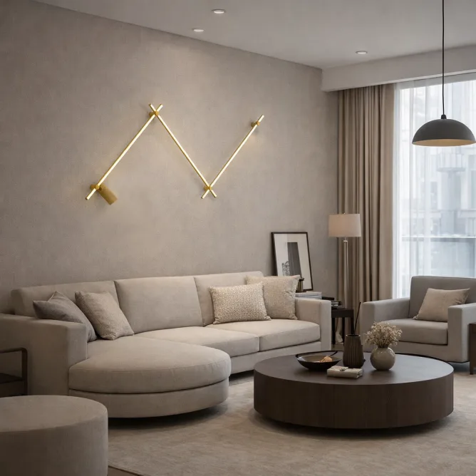 ARIA 18 ZIDNA SVETILJKA 36W 3000K BRUŠENI BAKAR (3*1000mm) — slika 3