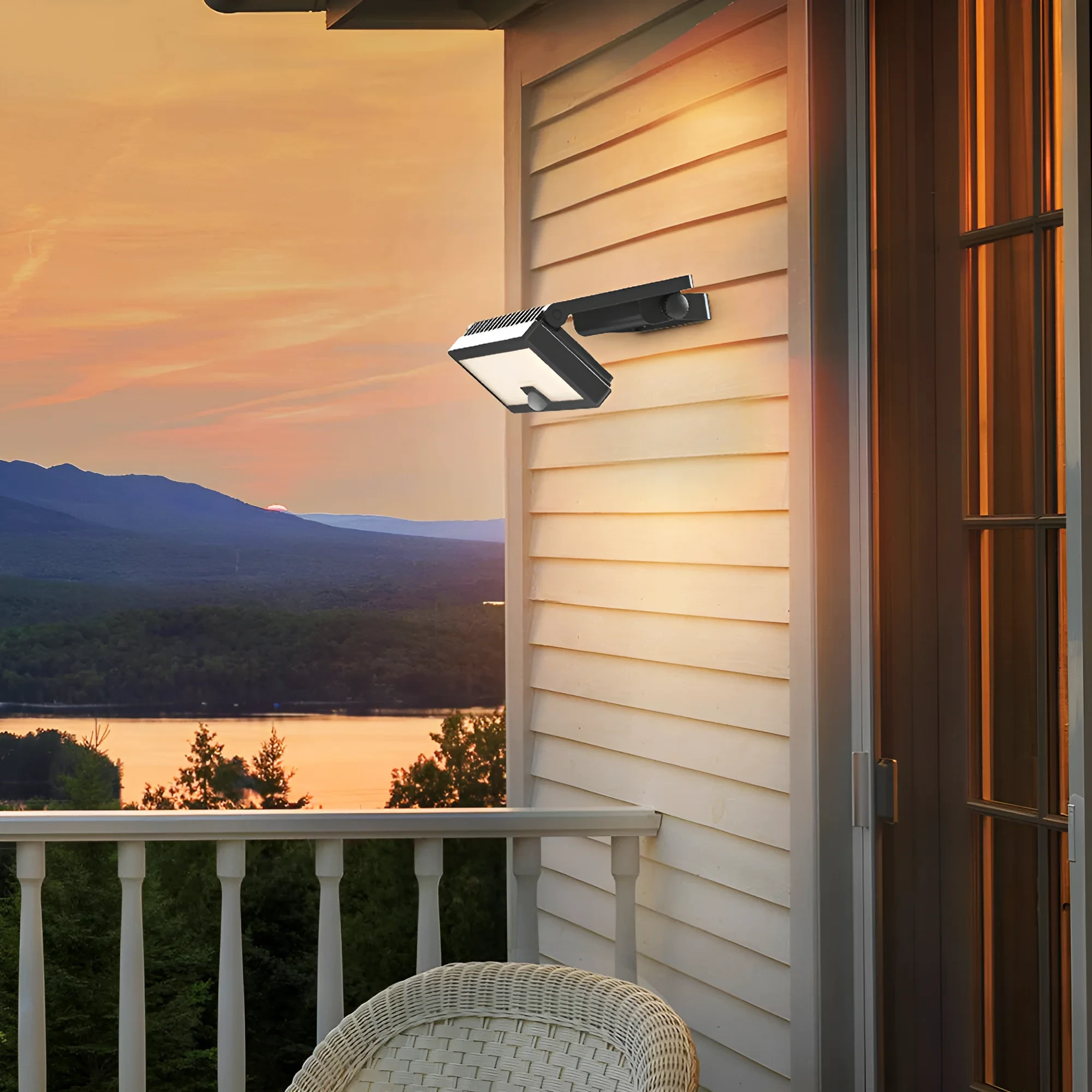 SOLARNA ZIDNA SVETILJKA 10W CRNI CCT IP54 — slika 2