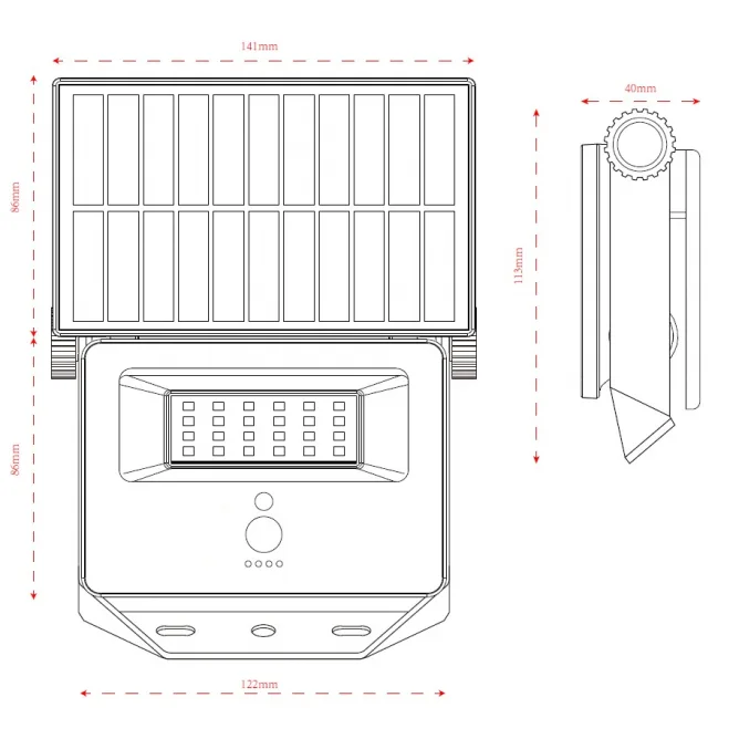 SOLARNI REFLEKTOR TONIK-S 1100lm CCT IP65 — slika 5