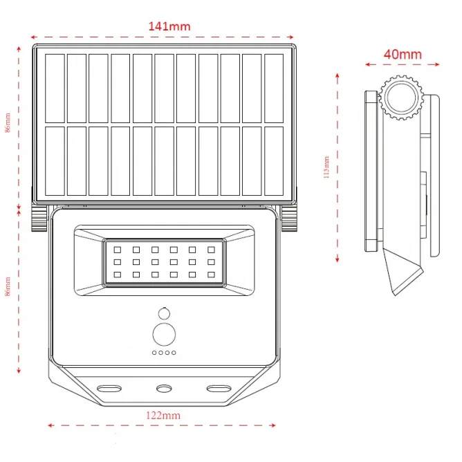 SOLARNI REFLEKTOR TONIK-T 700lm CCT IP65 — slika 6